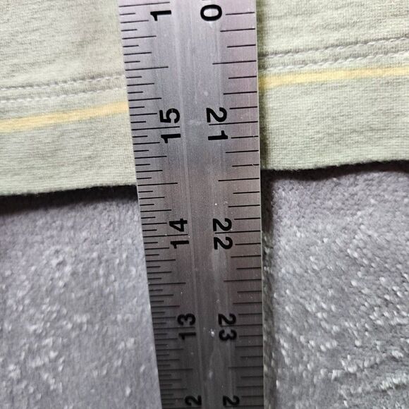 Chicos Cropped Blouse Womens Size 2 Brown Green Scoop Neck Short Sleeve Top - Picture 5 of 8